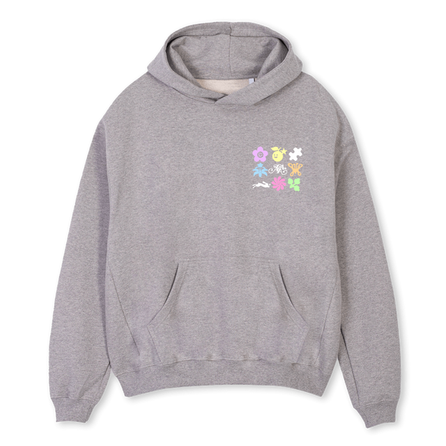 AGAACOLLECTORS Grey Marl Oversized Hoodie.