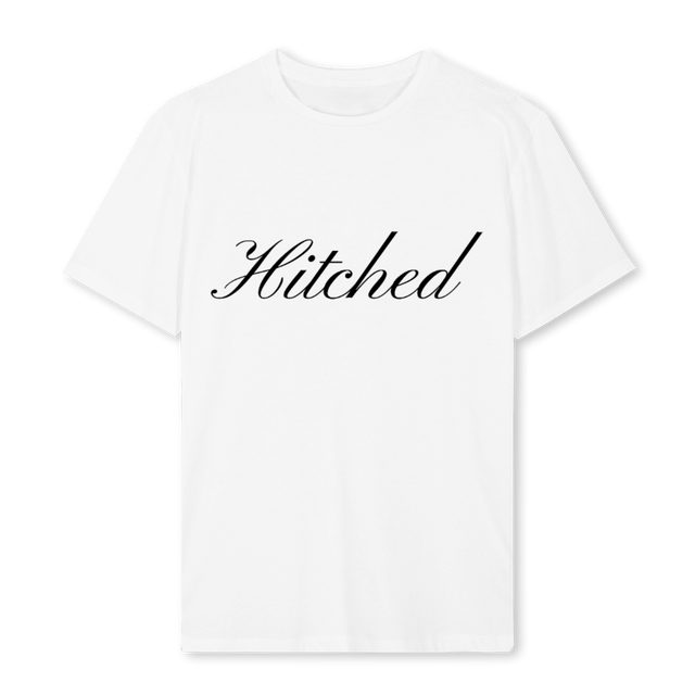 HITCHED FINAL White Regular Tee.