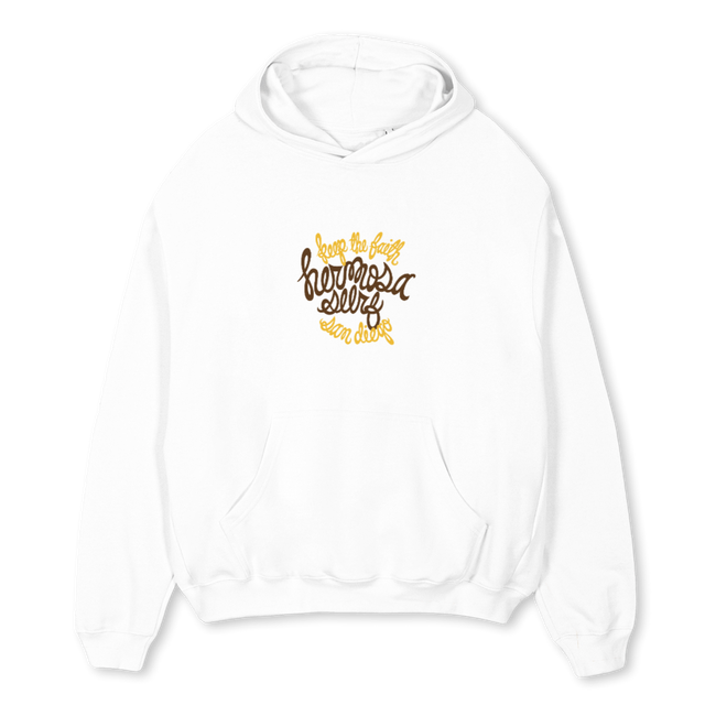 HEY White Oversized Hoodie.