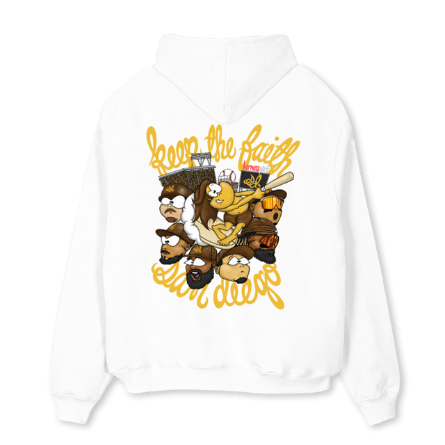 HEY White Oversized Hoodie.