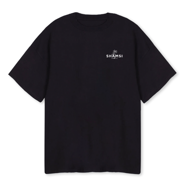 TEECLASSIC Black Oversized Tee.