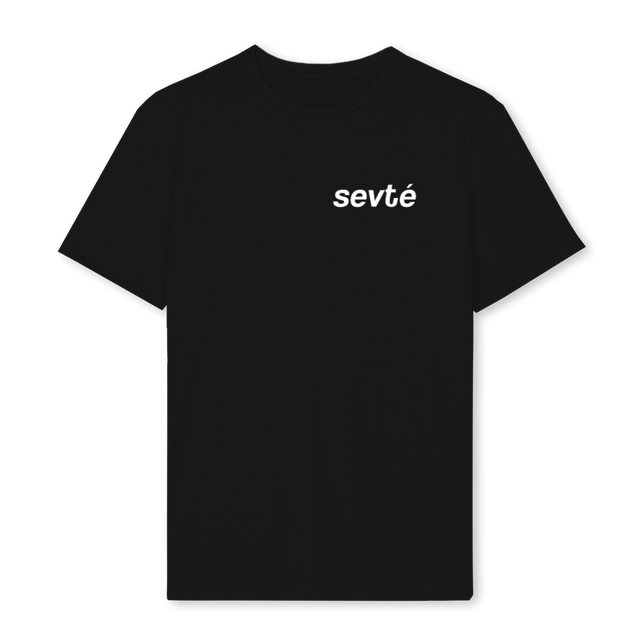 SEVTÉTW Black Regular Tee.