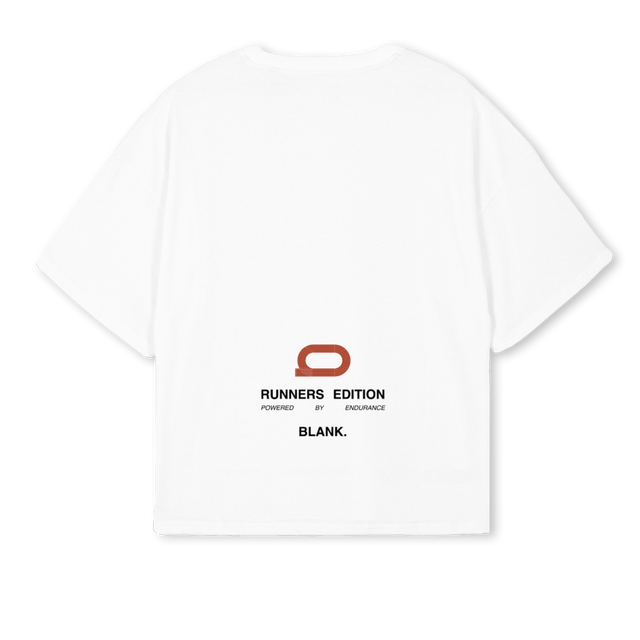 BLANK PWR BY ENDU White Oversized Boxy Tee.
