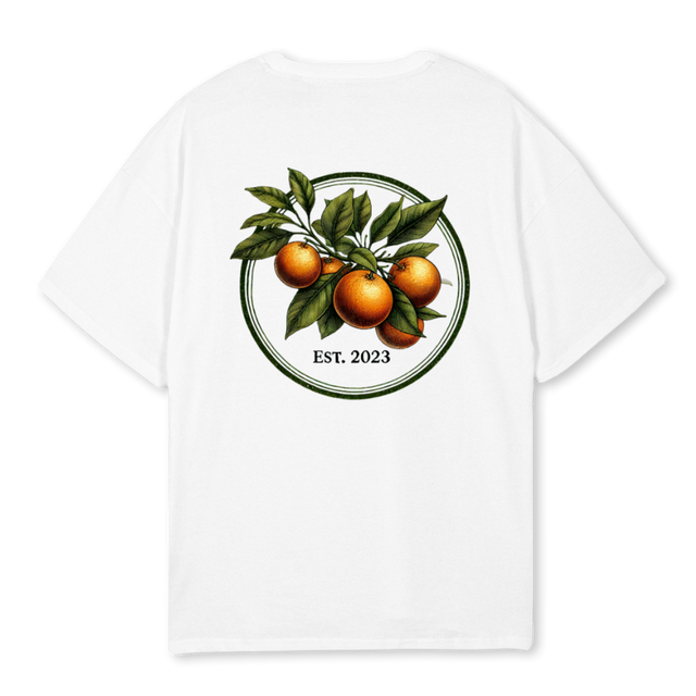 MOSE ORANJE White Oversized Tee.