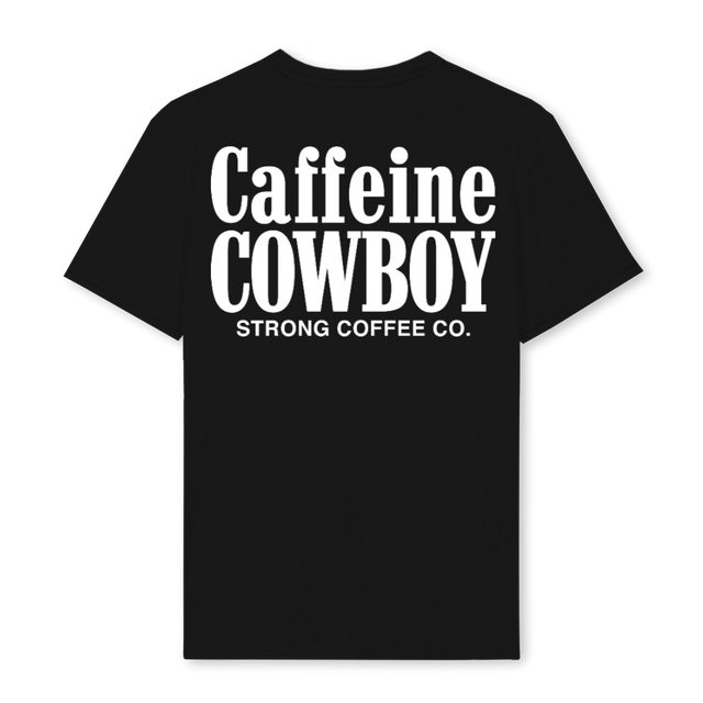 CAFFEINECOW Black Regular Tee.