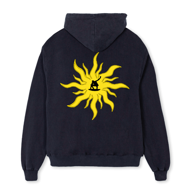 HOODIESKIM Vintage Black Oversized Hoodie.