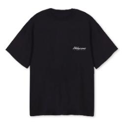 MUSTAVALKOTEE Black Oversized Tee.