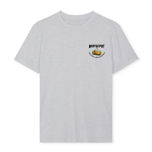 IMPORTTEE Light Grey Marl Regular Tee.