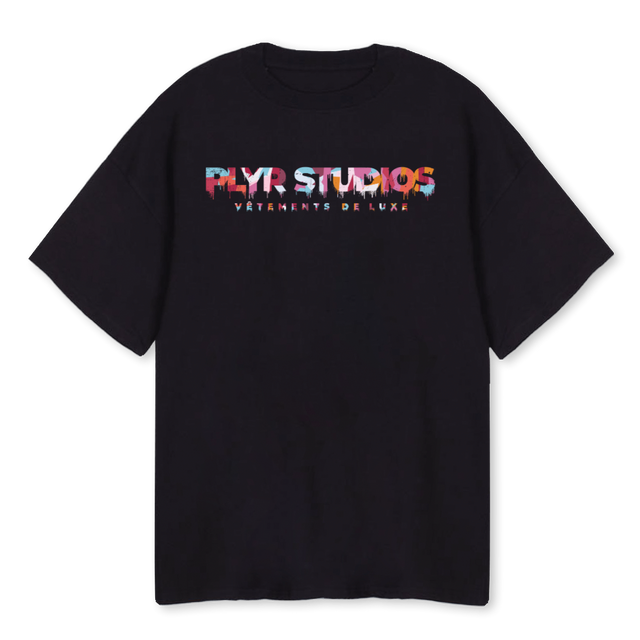 VDL TEEBLACK Black Oversized Tee.