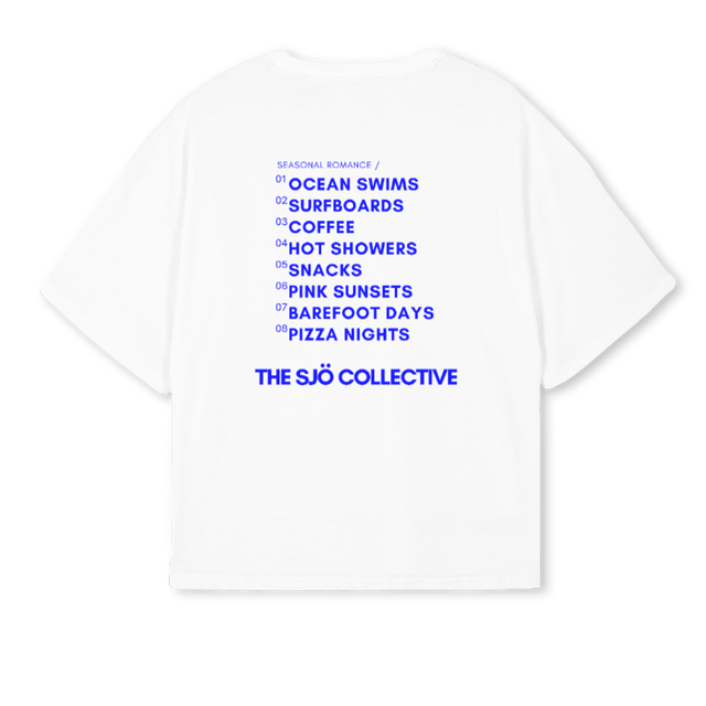 JAME White Oversized Boxy Tee.