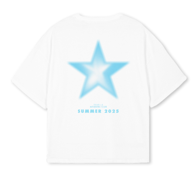 STARSUMMER White Oversized Boxy Tee.