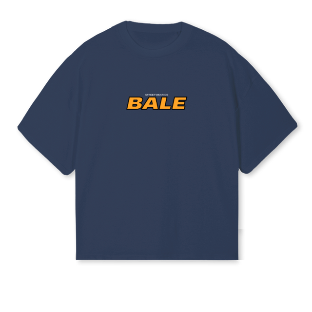 DEBALESHIRT Navy Blue Oversized Boxy Tee.