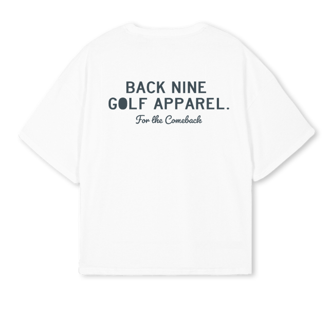 FTS BNGA White Oversized Boxy Tee.