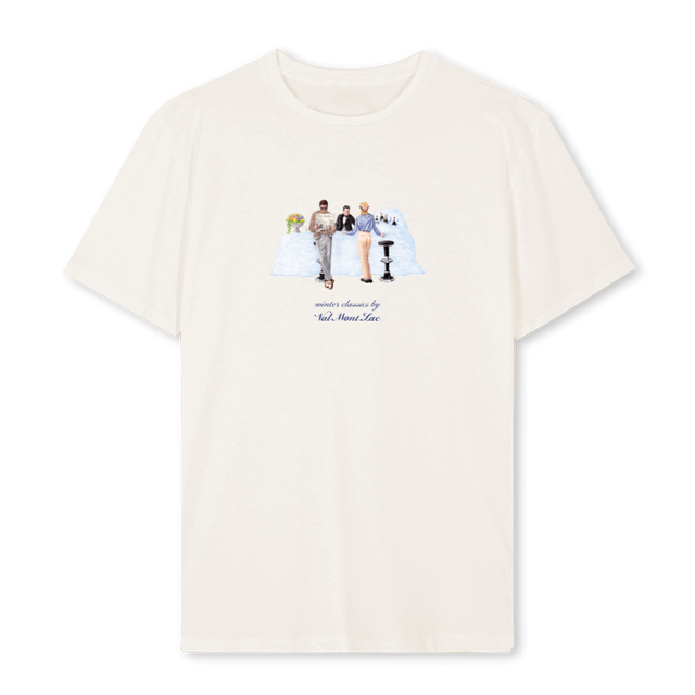 SNOW BAR Vintage White Regular Tee.