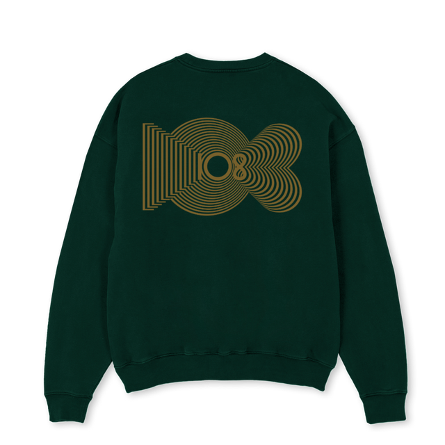 GREEENSTOOSIEM Wild Green Oversized Crewneck Sweater.