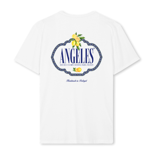 ANGELES GRECE White Regular Tee.
