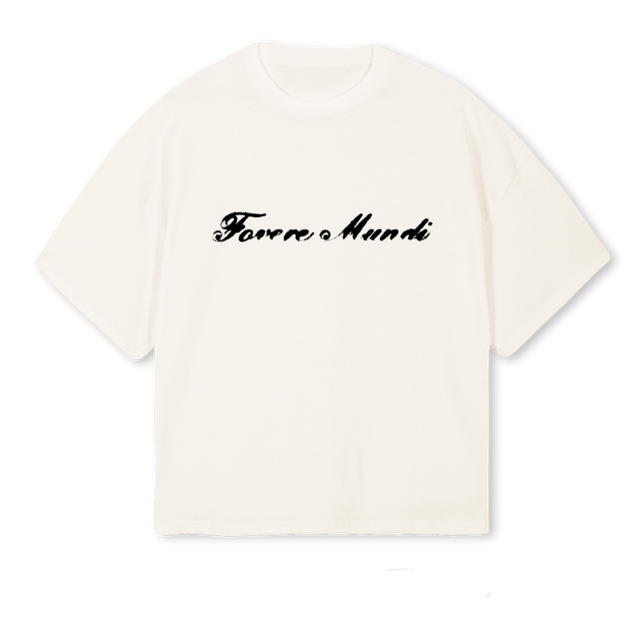 FOVERE MUNDI Vintage White Oversized Boxy Tee.