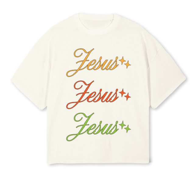 CREAMGOAT Cream Oversized Boxy Tee.