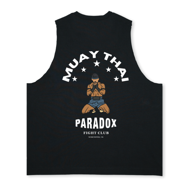 MUAYTHAIVEST Deep Black Oversized Vest.