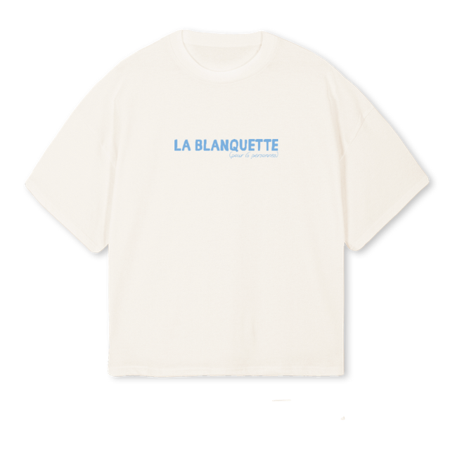 BLANQUETTEDEF Vintage White Oversized Boxy Tee.