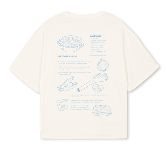 BLANQUETTEDEF Vintage White Oversized Boxy Tee.