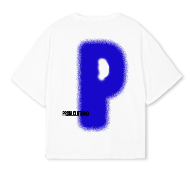 PRSNLBIGP White Oversized Boxy Tee.