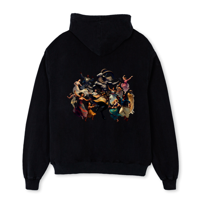 DANCE Black Oversized Hoodie.