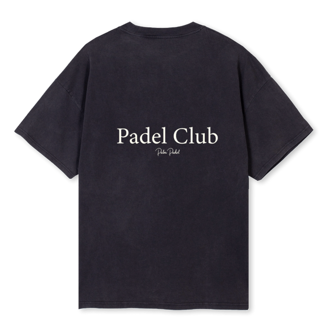 PADELCLU Vintage Black Oversized Tee.