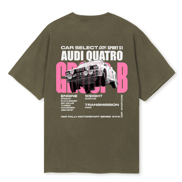 GROUPEBVOTS Vintage Olive Oversized Tee.