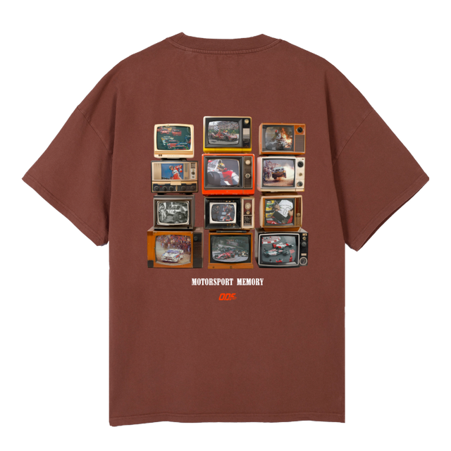 TVAUTOVBTS Vintage Brown Oversized Tee.