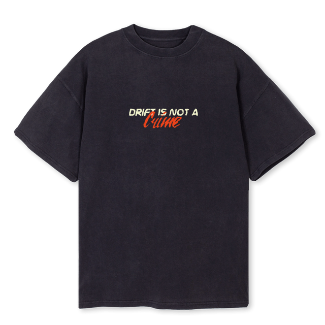 DINACVBTS Vintage Black Oversized Tee.