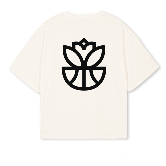 MRNGTEE Vintage White Oversized Boxy Tee.