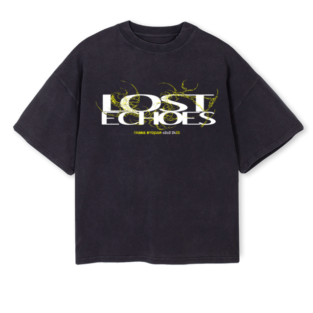 BEZZYLOSTECHOES Vintage Black Oversized Boxy Tee.