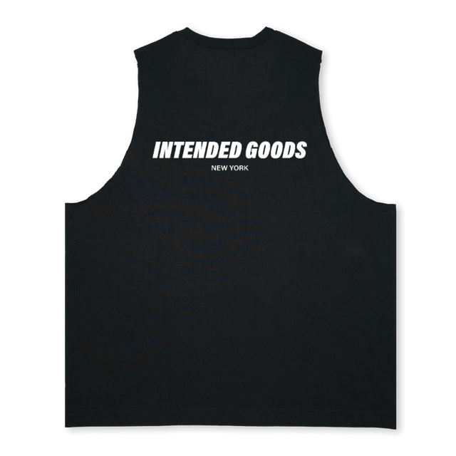 IG NEWYORKBLACK Deep Black Oversized Vest.