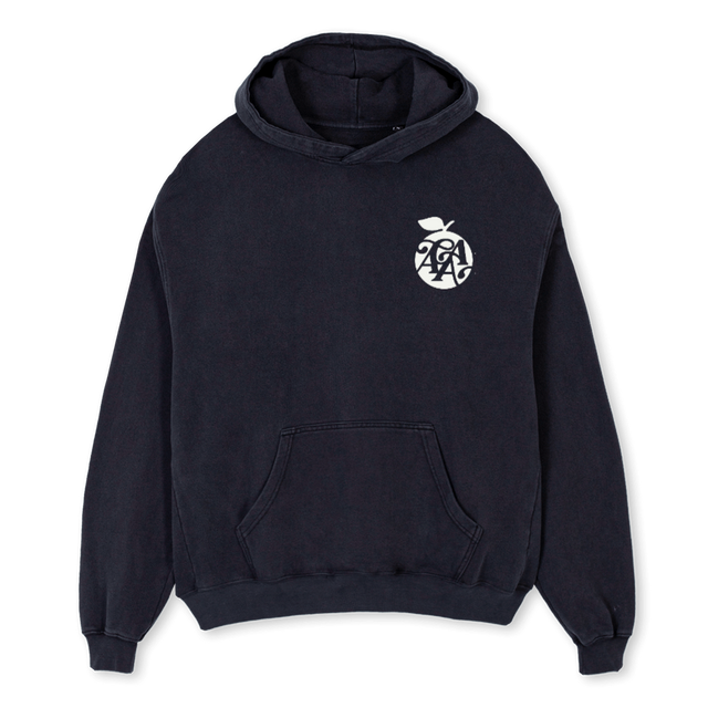 AGAAAPPLE Vintage Black Oversized Hoodie.
