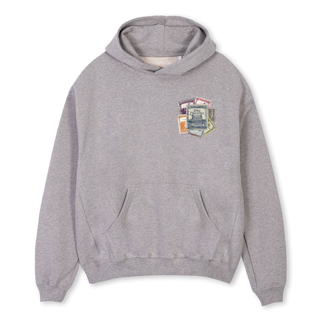 POSTCARD Grey Marl Oversized Hoodie.