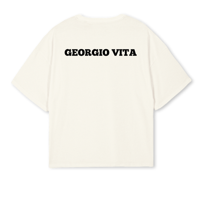 CREAMWI Cream Oversized Boxy Tee.
