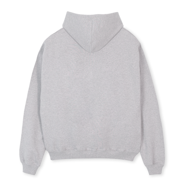 LIGHTGREYGRAFFITI Light Grey Marl Oversized Hoodie.