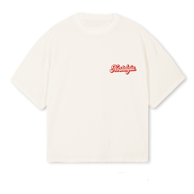 FADETEE_1 Vintage White Oversized Boxy Tee.
