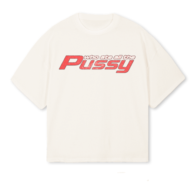 WHOATE Vintage White Oversized Boxy Tee.