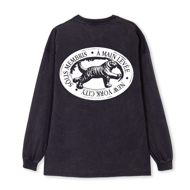 SOLISMEMBRISLS Vintage Black Oversized LS Tee.