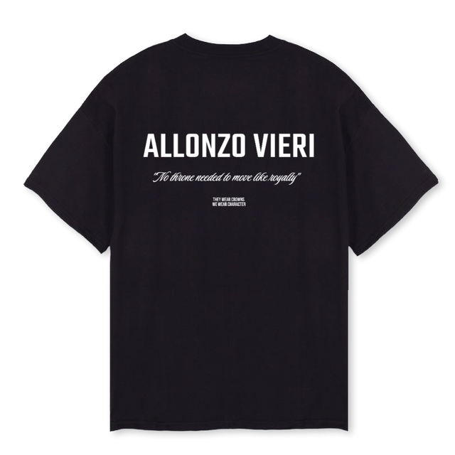 NOTHRONE Black Oversized Tee.