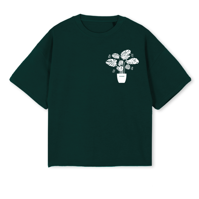 PLANTA TESTARDO Wild Green Oversized Boxy Tee.