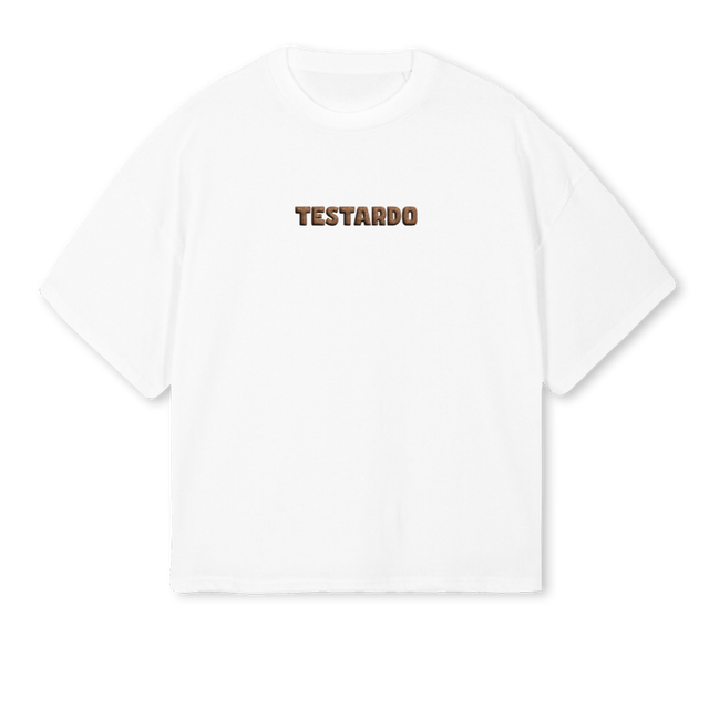 CORCHO TESTARDO White Oversized Boxy Tee.