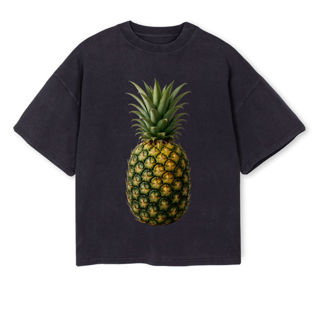 PINEAPPLE Vintage Black Oversized Boxy Tee.