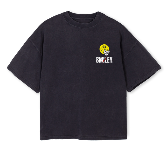SMLBLKTEE Vintage Black Oversized Boxy Tee.