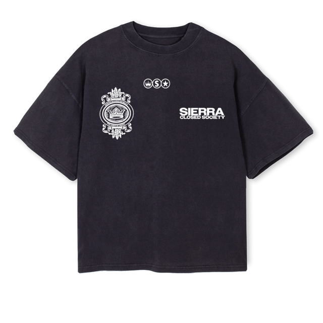 CHESTERTEE Vintage Black Oversized Boxy Tee.