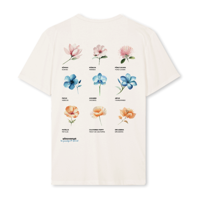 LEPASSEPORTFLORAL Vintage White Regular Tee.