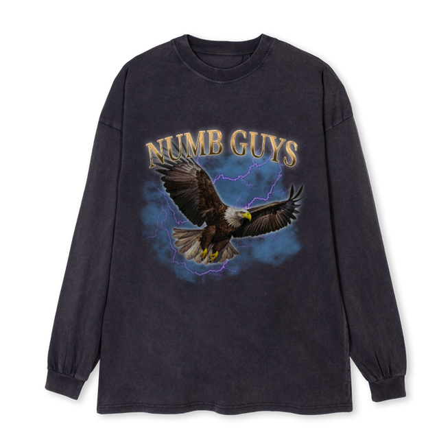MAGA Vintage Black Oversized LS Tee.