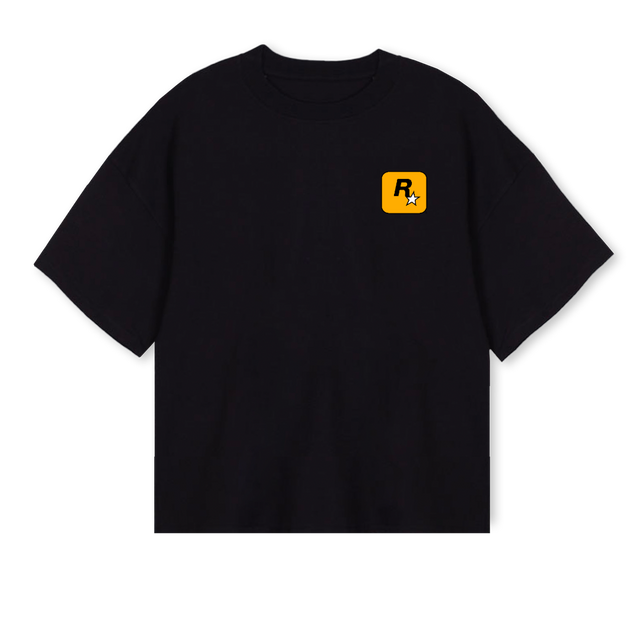 ROCNOIR Black Oversized Boxy Tee.